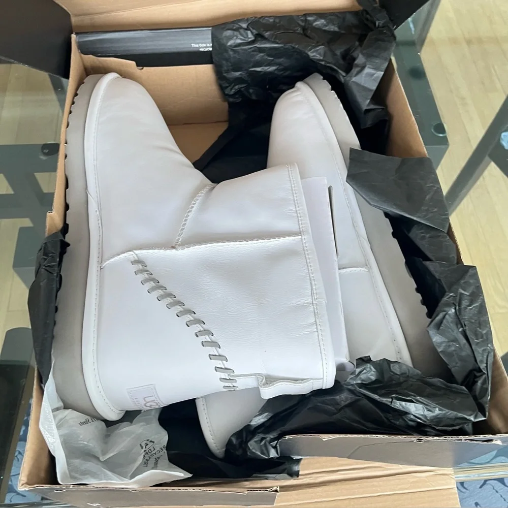 UGG Men's White Rain & Snow Boots